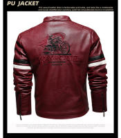 Chaqueta cuero moto hombre resistente viento bordado trail rally Equipo Protector - details 11