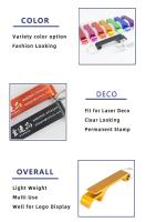 Abrebotellas de Metal Plano 50pcs Llavero de Aluminio Ideal para Regalos de Restaurante Personalizados - details 1