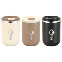 Taza de café de acero inoxidable de 16,9 oz, frasco de vacío de viaje a prueba de fugas, taza aislada, leche, té, botella de agua con tapa, 500ml - details 3