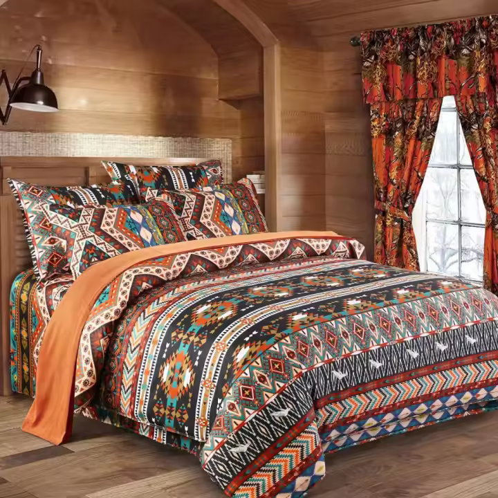 Juego De Funda De Edredón De 2/3 Piezas, Funda De Edredón De Juego De Cama Bohemia, Para Dormitorio, habitación - 1