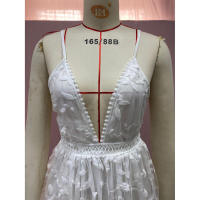 Vestido Largo con Escote en V y Espalda Descubierta para Mujer 2025 - details 9