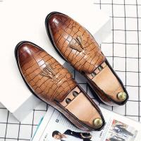Vestido de negocios para hombre, informal, plano, cómodo de llevar, zapatos de cuero para conducir, productos Oxford 2025 - details 7