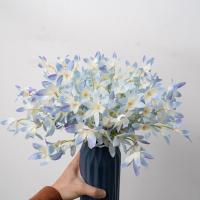 10 Uds. De flores artificiales de Oncidium de lujo, flor de orquídea de simulación elegante de plástico, flores falsas realistas, decoración para sala de estar - details 8
