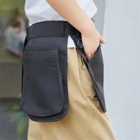 Bolsa de herramientas, riñonera multifuncional, delantal ajustable negro, riñonera portátil de gran capacidad para montañismo - details 4