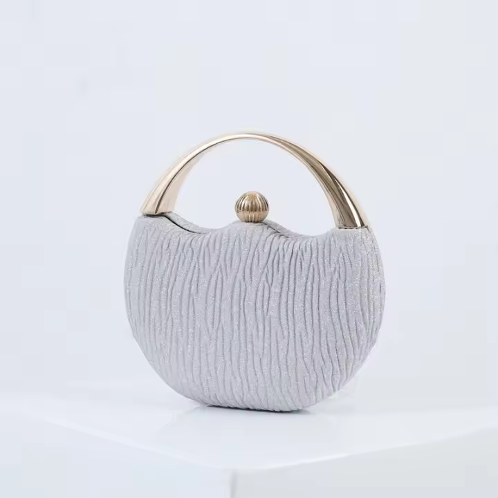 Retro Glitter Hand-Held Banquet Bag, Party Arc Dinner Bag Wedding Bag - 1