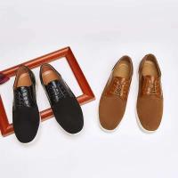 Zapatos casuales de cuero con cordones y punta redonda inglesa para primavera y otoño 2024 para hombre - details 1