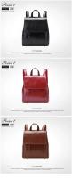 Mochila De Cuero genuino para mujer, bolso de hombro de moda, europeo y americano, de viaje, 2019 - details 4