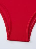 Traje de Baño de Una Pieza Blanco Ajuste de Cuerpo, Dacron, Estilo de Verano/Primavera 24, No Retirable - details 15