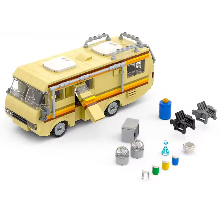 Bloques de construcción de coche Breaking Bad para niños, juguete de ladrillos para armar vehículo Camper, serie MOVE - 1