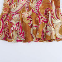 OUWU- Nueva llegada de primavera camisa de mujer estampado Floral manga larga cuello translúcido Vintage estilo francés elegante señora abotonada - details 8