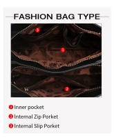 Bolso de mano de cuero genuino para mujer, bolso de mano de lujo con letras en relieve, monedero grande a la moda con asa superior - details 5
