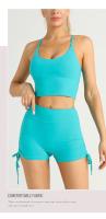 ZHUMU GYM Conjunto de Yoga de Verano de Dos Piezas Chándal de Gimnasio para Mujeres - details 10