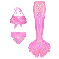 Traje de baño para niñas de sirena, cola de pez, traje de rendimiento transfronterizo de princesa, traje de baño de tres piezas para niños, traje de baño de bikini dividido - details 1