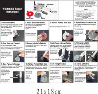 Kit de reparación de parabrisas de coche DIY, herramientas, juego de reparación de parabrisas de vidrio automático, pegatinas - details 5
