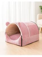Casa de Perro lavable y cálida Para invierno, cama cerrada Para cachorros, perrera, tienda de campaña plegable portátil Para mascotas - details 14
