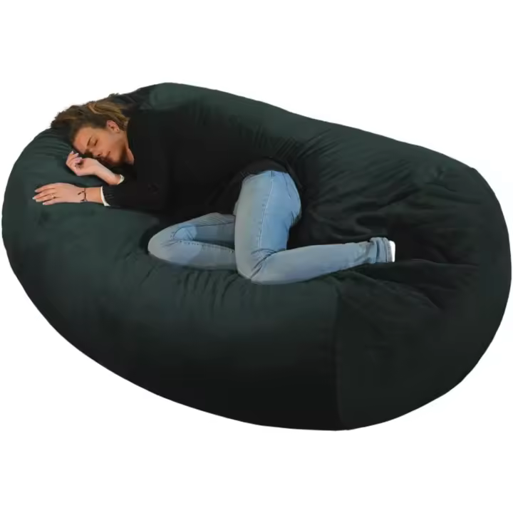 Puff Gigante XXL con Relleno de Espuma Cómodo, Suave y Espacioso Funda Desenfundable y Lavable - 1