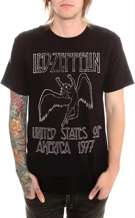 Camiseta de Led Zeppelin, 1977 - 1