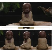 Estatua de Buda de Cerámica con Arena de Color Figura de Monk para Decoración del Hogar - details 11