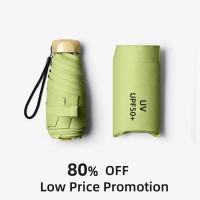 Mini paraguas de cinco pliegues protector solar y protección UV paraguas portátil de moda para hombres y mujeres - details 0