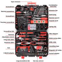 TLGREEN Kit de herramientas de reparación de automóviles para el hogar de 198 piezas, caja de herramientas de plástico con llave con juego de herramientas manuales generales para el hogar con caja de herramientas de plástico y estuche de almacenamiento - details 13