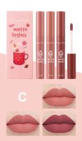 Tinte Labial Natural,Barra de Labios, conjunto de 3 esmaltes de Labios mate de terciopelo, Brillo de Labios Femenino Antiadherente, Color Nude - details 6