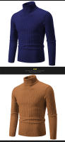 Suéter informal para hombre y mujer, jersey de cuello alto, ajustado, tejido, cómodo, Primavera - details 13