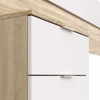 Mesitas de Noche, Color Roble Canadiense y Blanco Artik, Medidas: Ancho - details 3