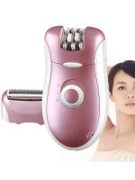 Kemei-depiladora compacta 2 en 1 para mujer, depiladora sin cable, en seco y húmedo, con recortadora de vello corporal para Bikini, afeitadora para mujer - details 0