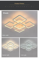 LEFAN-luces LED para habitación, lámparas de techo modernas para sala de estar, dormitorio, Hotel, oficina, Rectangular, regulable, 90CM - details 6