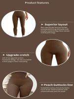 Mono de yoga sin mangas con cuello en U, color sólido, entrenamiento, sin costuras, biselado, ajustado, de una sola pieza, cuello cuadrado, ajustado - details 0