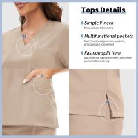Uniforme de hospital suave, lavable y antiarrugas, conjunto de exfoliante veterinario para mascotas, conjuntos de exfoliantes médicos para mujeres, accesorios médicos para mujeres - details 3