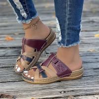 Zapatillas de tacón de cuña informales para mujer, zapatos de verano - details 4