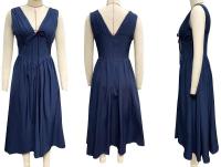 Vestido Midi de Verano Ouwu Encaje con Lazo en la Espalda, Cuello en V, Sin Mangas, Moda para Damas - details 1