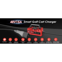 Cargador de Golf Car EPOWREY 15 AMP Voltaje de 48 Pulgadas para EZGO RXV y TXT - details 0