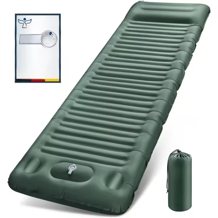 Colchón de Camping Ultraligero Hinchable, Portátil, Plegable para Dormir al Aire Libre - 1