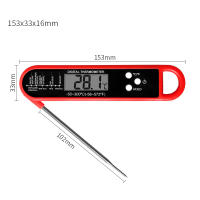Walfos Termómetro para hornear alimentos en casa, barbacoa, medir la temperatura de la leche, bolígrafo impermeable, plegable, cocina, herramientas electrónicas especiales para hornear - details 1
