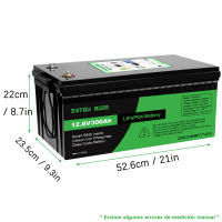LiFePO4-Batería de litio de 200Ah, 12V, BMS, 10000 + bicicleta autocaravana, Tiendas de barcos - details 2