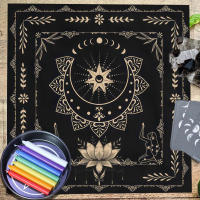 Mantel Misterioso de Altar Paño de Mesa de Tarot de Luna Boho Decoración de Brujería Divinación Astrología Juego de Mesa - details 1
