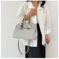 Kelly bolso de seda texturizada bufanda lichi patrón bolso de moda hombro de moda bolso de las mujeres - details 12