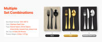 SucceBuy Juego de cubiertos de acero inoxidable, acabado espejo, apto para lavavajillas, utensilios para cocina, comedor, con cuchillo, tenedor, cuchara - details 8