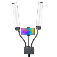 Tubo de brazo Dual para selfie, luz LED para vídeo de maquillaje, transmisión en vivo, luz de relleno de tubo dual - details 0