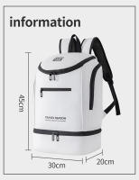 Mochila deportiva para raqueta de bádminton con bolsillo para zapatos, para viajes al aire libre, ir de compras, bolsa de acampada, almacenamiento grande, mochila escolar para ordenador portátil - details 0