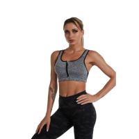 Top Deportivo De Talla Grande Para Mujer Con Cierre Frontal Push up Fitness Running Yoga Sport Bra Transpirable Nylon Spandex - details 8