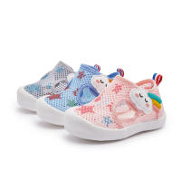 Sandalias de malla para bebé, niño y niña, zapatos transpirables de Punta cerrada con Velcro para caminar, deportes al aire libre, Verano - details 0