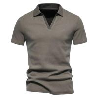 Camisa Henley para hombre Slim Fit Algodón Manga corta Camiseta casual Jogger Camisetas para hombre Tops sueltos - details 7