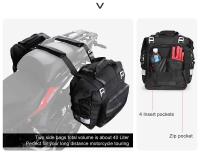 Rhinowalk-alforja lateral para Motor de motocicleta, 20L, 1 o 2 uds., Universal, impermeable, bolsa interior extraíble, alforja Lage - details 6