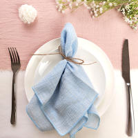 Juego de 30 telas de algodón de gasa, 30x30cm, decoración de boda, uso diario, cena, té, mesa, pueblo, servilletas de Navidad - details 43