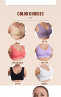 Sujetador deportivo para mujer, talla extra grande hasta 6XL, algodón transpirable, a prueba de golpes, para gimnasio, correr, yoga. - details 15