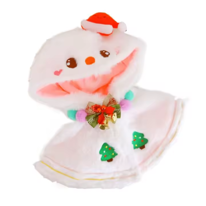 Mantón de Navidad, ropa de muñeca de algodón de 20CM, reemplazo de muñeco de nieve, ropa para muñecos de peluche, traje, ropa DIY, juguetes de peluche, ropa - 1
