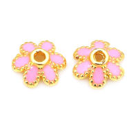 Tapetes de Flores de Brasso Dorado 18K 30PCS Accesorios de Joyería DIY de Alta Calidad - details 64